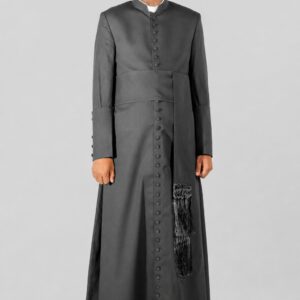 Prestige Black Cassock for Priests Graceful, Traditional, Powerful