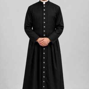 Classic Black Clergy Robe for Pastor & Minister