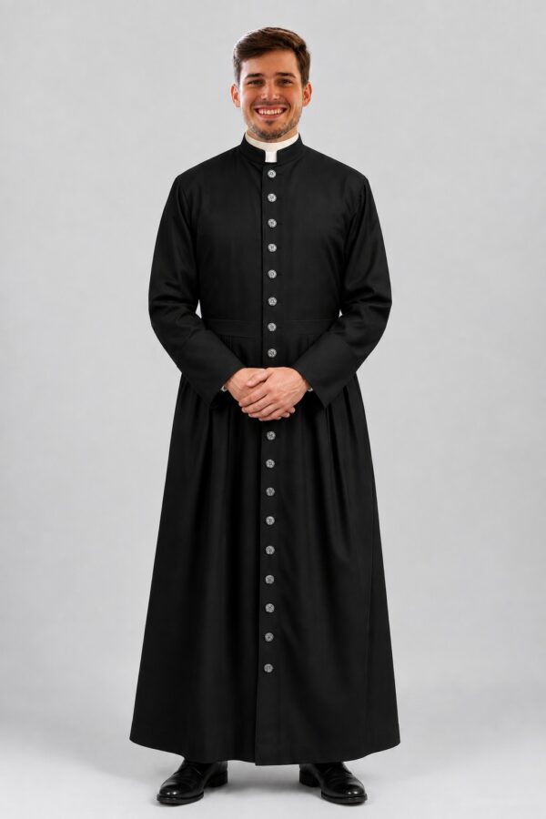 Classic Black Clergy Robe for Pastor & Minister