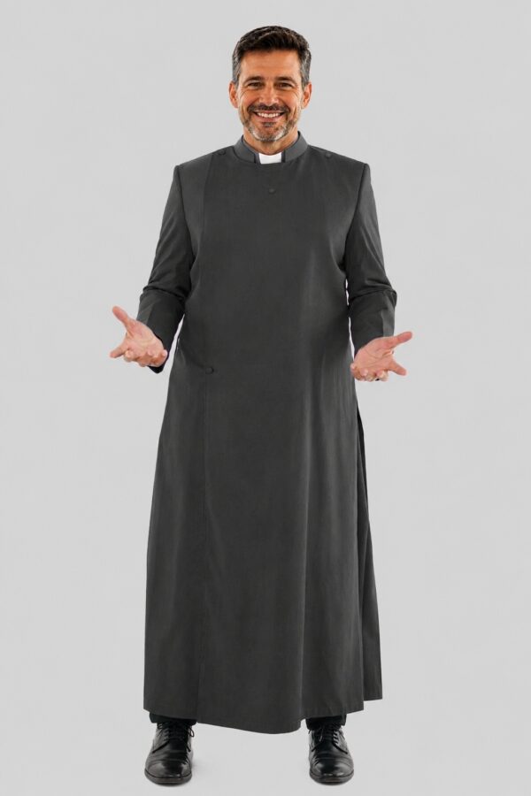 Formal Black Anglican Cassock for Male Priests
