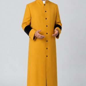 Golden Honor Clergy Robe with Black Accents