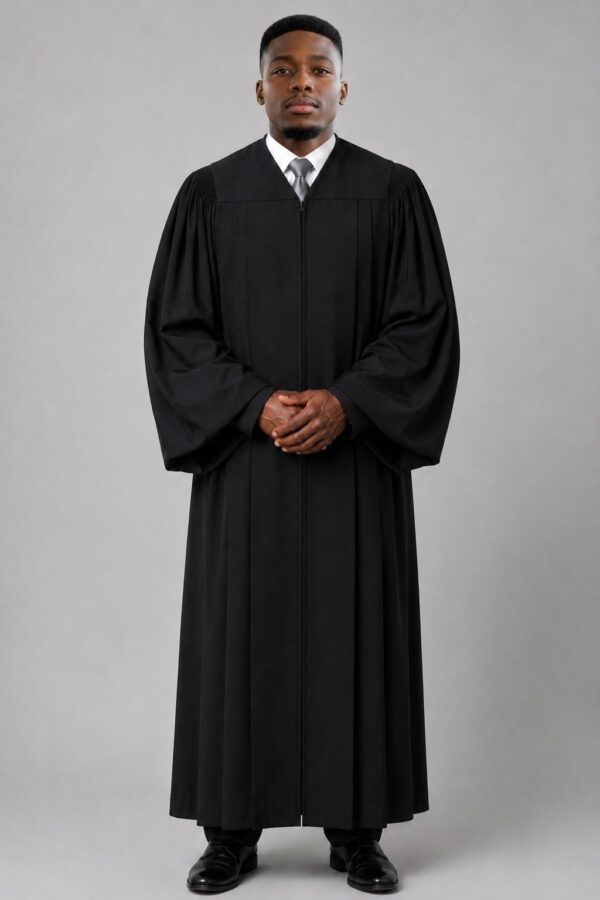 GraceLine Black Pulpit Robe for Pastors GraceLine Black Pulpit Robe for Pastors