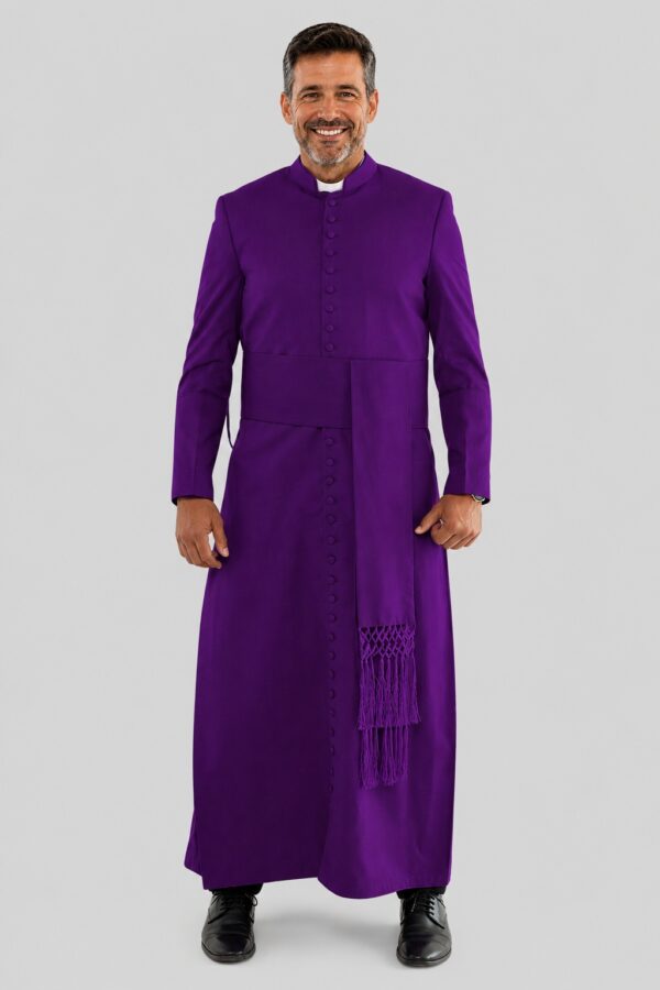 Majesty Purple Priest Cassock for Men Chic Style with a Superior Finish