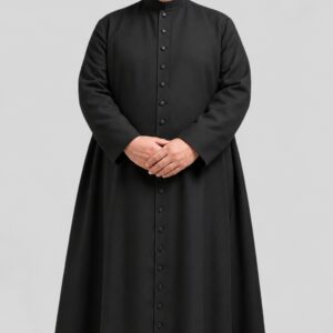 Plus Size Men’s Clergy Robe in Black