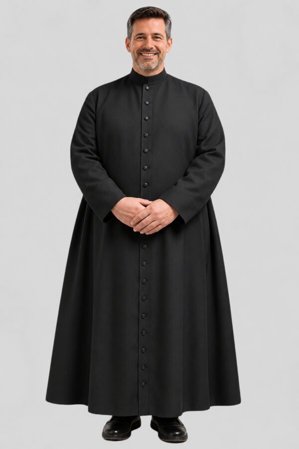 Plus Size Men’s Clergy Robe in Black