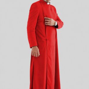 Royal Red Elegant Anglican Cassock for Clergy Men