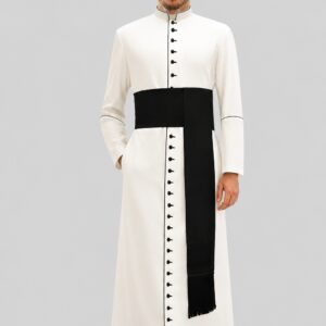 Sacred White Clergy Cassock Inspired by the Holy Father’s