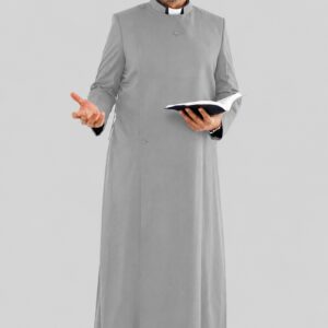 Sophisticated Grey Holy Presence Anglican Cassock Robe