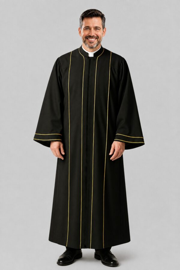 Stylish Clergy Robe for Men in Classic Tailored Fit Stylish Clergy Robe for Men in Classic Tailored Fit